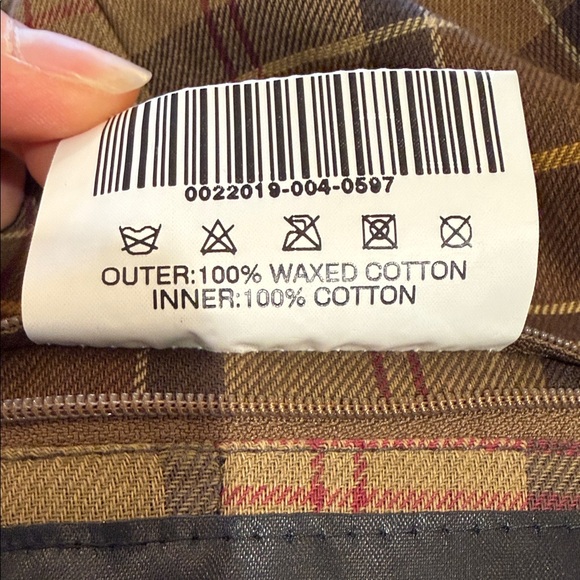 Barbour Brown and Tan Checkered Jacket - Picture 6 of 7